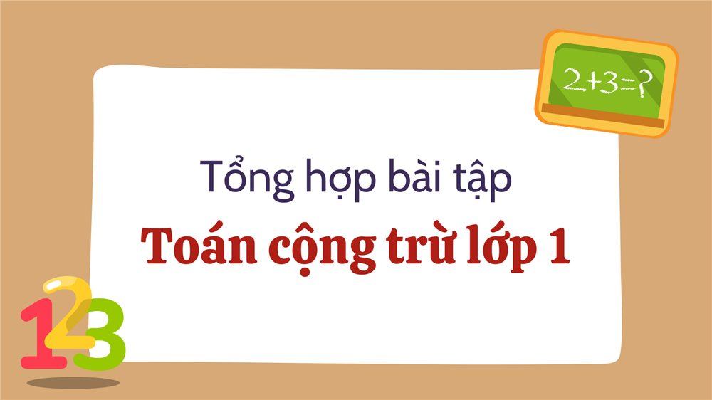 Toán cộng trừ lớp 1